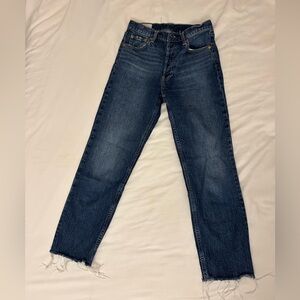 Gap Dark Wash Cheeky Straight High Rise Jean, US 4